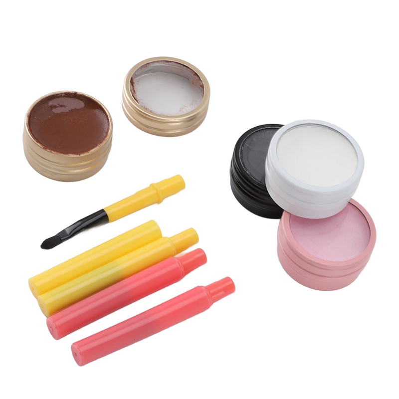 4Pcs Mapping Brow Paste Washable Eyebrows Design Paste White Black