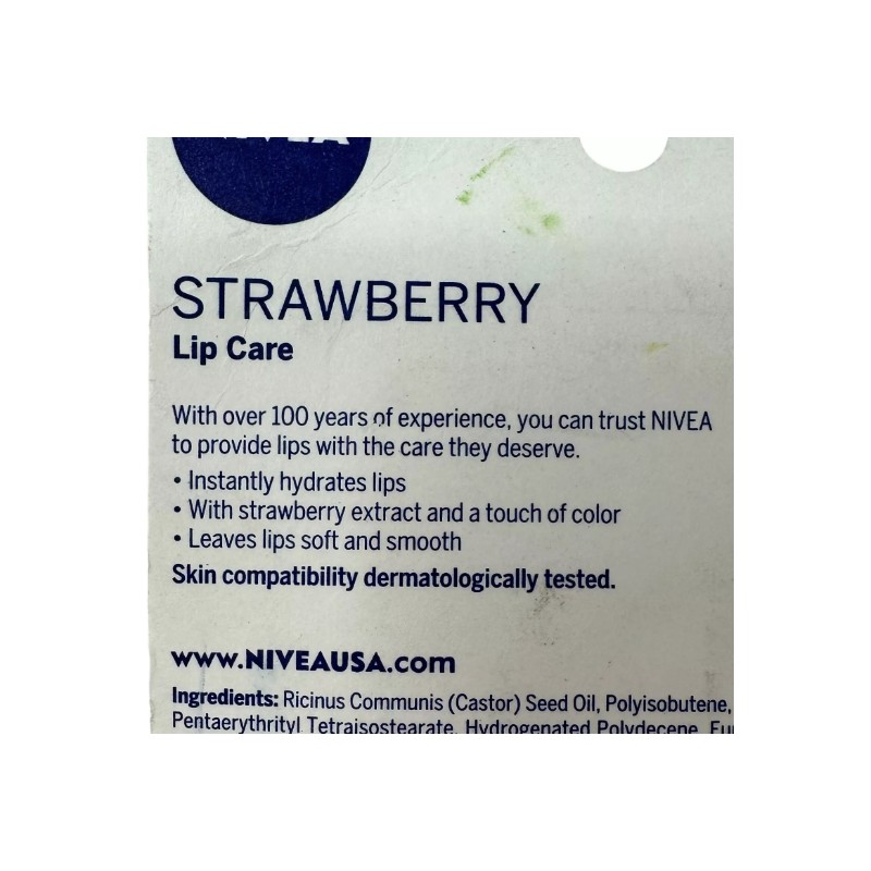 Nivea Strawberry Lip Care 2 Pack Tinted Scented 0.17 oz