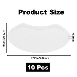 10 Pcs Eye Shield After Surgery – Transparent Plastic Face and Eye Protector for Cataract Recovery, Microblading, Permanent Makeup, Eyelash Extensions, Shower and Haircut Use