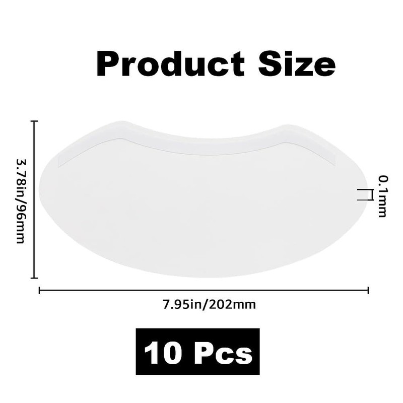 10 Pcs Eye Shield After Surgery – Transparent Plastic Face
