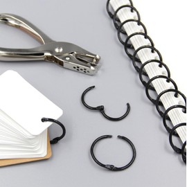 Pack of 100 Book Rings 25 mm Binder Rings Metal Loose Leaf Connector Key Rings for Scrapbook Photo Album Office, School or Home (Black)