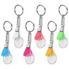 6Pcs Keychains, Simulation Badminton Key Ring Decoration Charms Door Car