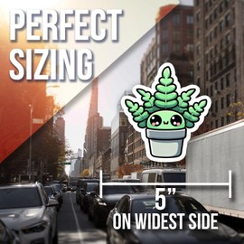 Cute Plant Magnet - Kawaii Succulent Fridge Magnet - Adorable Potted Plant - Fun Refrigerator Decoration - Green Leafy Plant Magnet - Car Magnet - AAMT0359