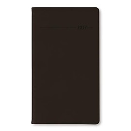 Slimtimer Touch Black 2024 - Pocket Calendar 9.5 x 16 cm - Separate Address Book - Weekly - 128 Pages - Landscape Planner - Alpha Edition