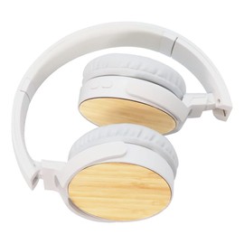 Metronic Wireless Bluetooth Headphones, Lightweight, Adjustable and Foldable Bamboo