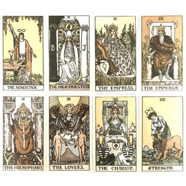 Tarot Cards, 78 Sheets, Weight Edition, Tarot Divination Telling, Pamela Colman Smith's RWS Tarot Deck, Japanese Instruction Manual Included (English Language Not Guaranteed)