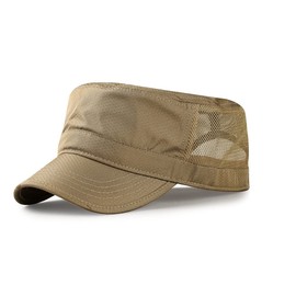 Airrail Large Work Cap, Mesh, Head Circumference 23.2 - 24.8 inches (59 - 63 cm), Large, Large, Wide Size, Military Cap, Men's, Polyester, Mesh, Adjustable, Fashionable, Outdoor