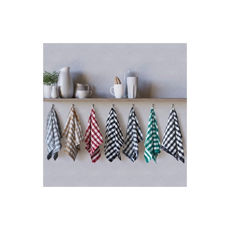 Emma Barclay Jumbo Heavy Weight Check Kitchen Tea Towel with