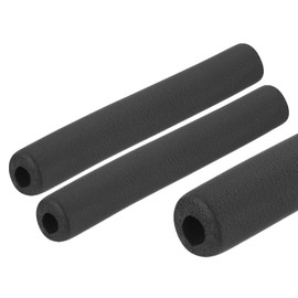 sourcing map 2pcs 10" Pipe Insulation Tube Outside Pipe Lagging 16mm(5/8 inch) ID 34mm OD Foam Tubing for Handle Grip Support, Black