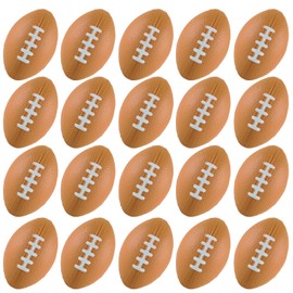 ALISSAR 20-Pack 3.4" Mini Football Stress Balls, Mini Foam Footballs for Football Party Superbowl Decoration, School Carnival Reward Gift