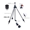 360 Degree Rotating Tripod Sprinkler, Stainless Steel Plastic Adjustable Watering