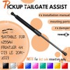 TENKIDOM Pickup Tailgate Assists Compatible with Left Nissan Frontier D23