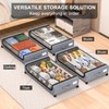 GoMaihe Under Bed Storage with Wheels: XXL 48L Rolling Underbed