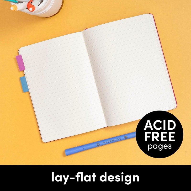 PAPERAGE Lined Journal Notebook, (Lavender), 252 Pages, Medium 5.7 inches