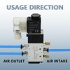 Innfeeltech 1 Pcs Electrical Pneumatic Solenoid Valve 4V210-08-DC12V 5 Way