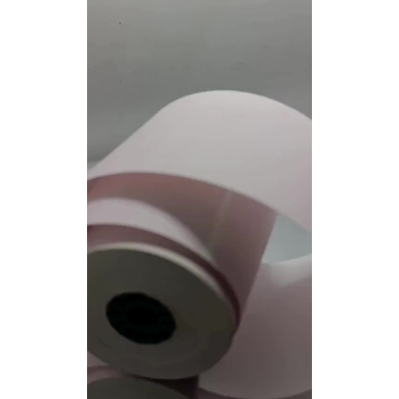 50 Rollos Papel Térmico 80x70 Color Rosa Impresora 80mm Color