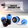 SP21 IP68 4Pin Waterproof Plastic Aviation Plug Socket Cable in