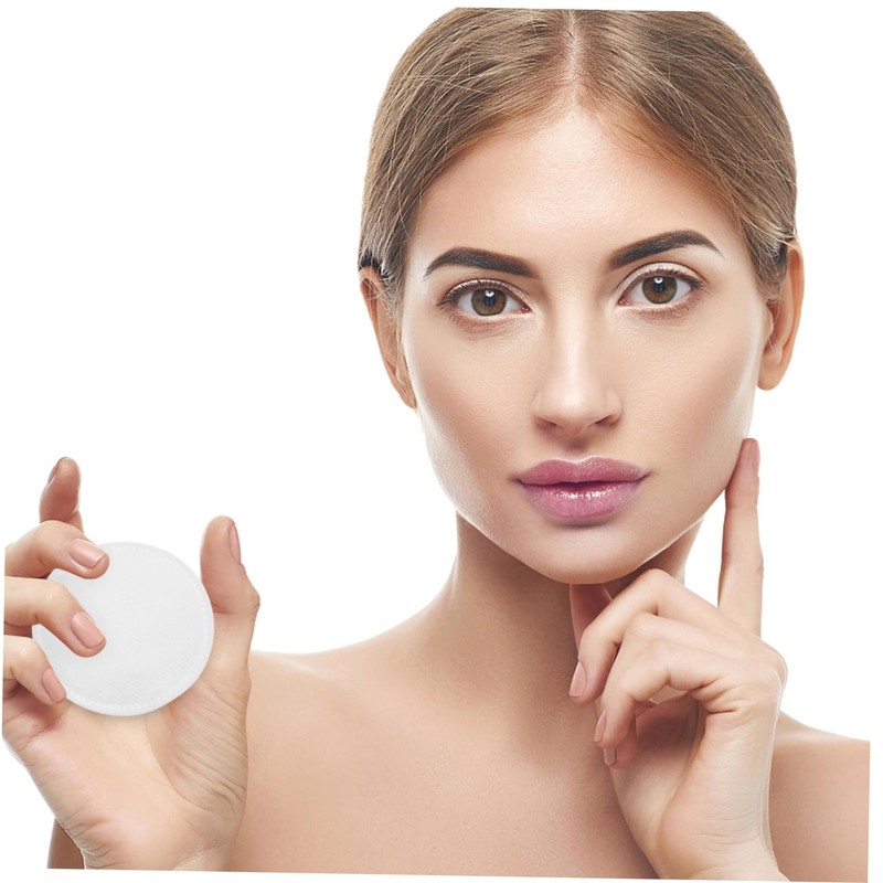 BIUDECO Gentle Makeup Removal 60 Round Cotton Pads Soft Fabric
