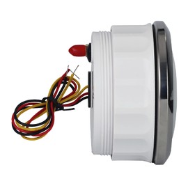 MOTOR METER RACING W Pro 85mm 3-3/8" GPS Speedometer Digital Odometer 200 MPH/300 KMH Waterproof White Dial Red LED for Car Truck Marine Boat Yacht Motorcycle