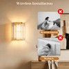Keep Shinning Gold Battery Operated Wall Sconces Set of Two,