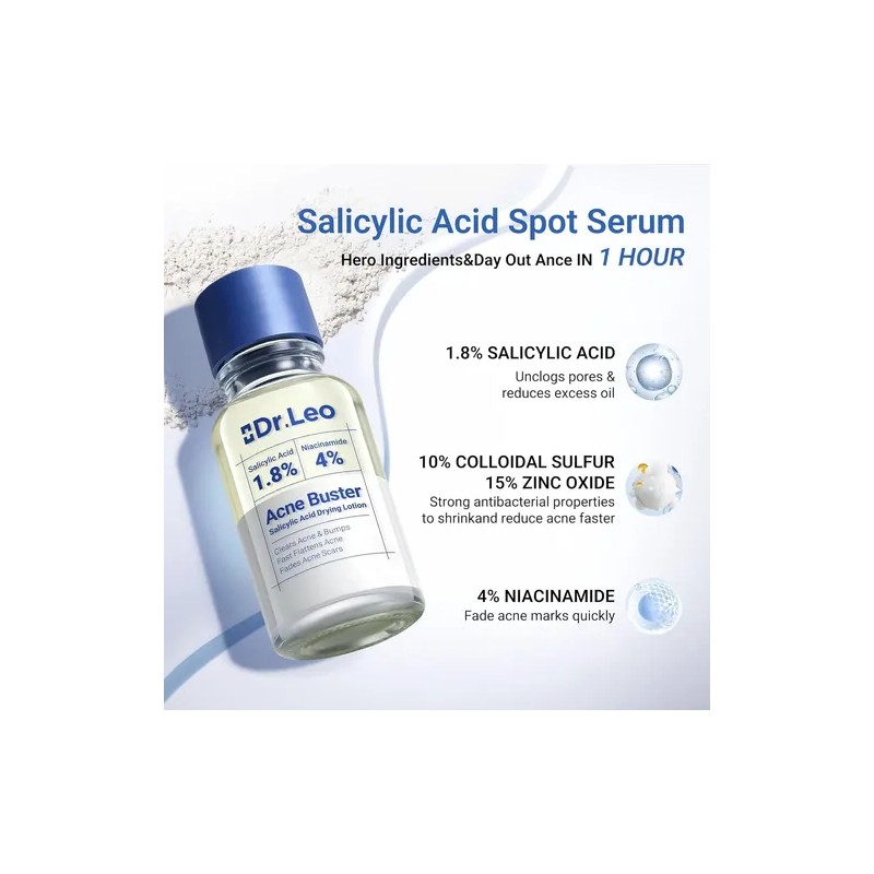 T; Loción Acne Buster, Ácido Salicílico Para El Acné Y