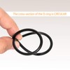 Flyshop 5pcs 100mm x 93mm x 3.5mm O-Ring Rubber Seal