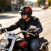 Half Helmet Motorcycle VF08 Open Face DOT Retro Cruiser Helmet