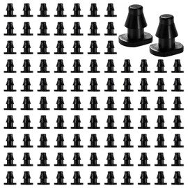 VooGenzek 100 Pieces 4/7 mm Irrigation Fittings End Plugs, End Plugs for 1/4 Inch Drip Hose, Drip Irrigation End Plugs, for Irrigation System