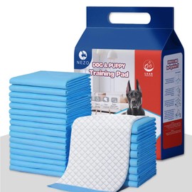 NEZO Dog and Puppy Premium Training Pads, Extra Large 34 x 46 inch - 90 Count Pee Pads with 6 Layer Leak-Proof and Super Absorbent