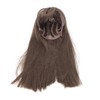 Women Light Brown Wig with Bangs Long Straight Synthetic Realistic