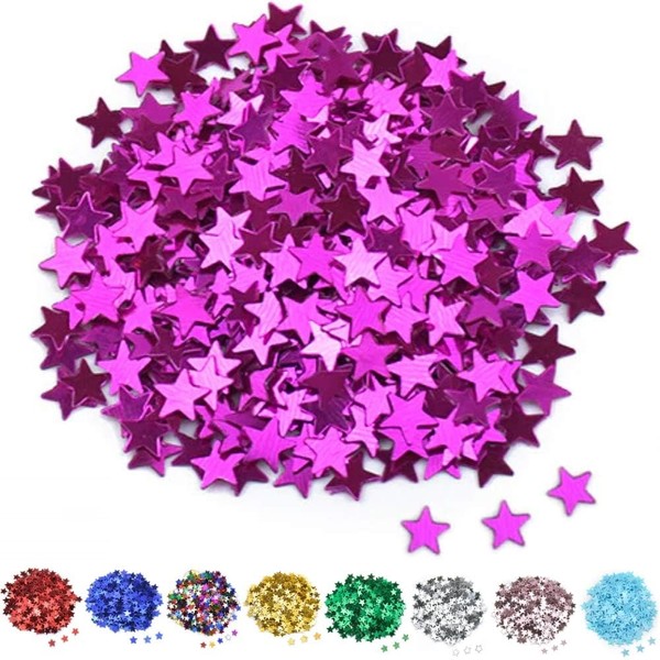DIWULI Star Confetti Pink Elegant Table Decoration Scatter Decoration