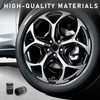 FINELYCR Pack of 24 Bicycle Valve Caps, Aluminium Car Valve