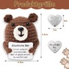 Lucktao Pocket Hug Happy Bear, Creative Knitting Wool Bear Doll,