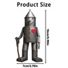 QhgPnt Tin Man, Metal Garden Ornaments, Rustic Heart Axe Soldier