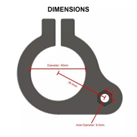 8” Drill Press Minimal Depth Stop Bracket (Grizzly G0925 Central Machinery WEN)