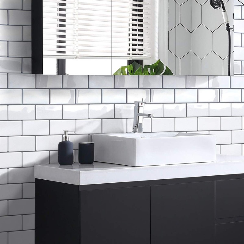 Yoillione Peel and Stick Backsplash for Kitchen: Self Adhesive Wall