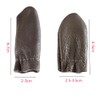 SUKPSY 3 pares de protectores de dedos de cuero para