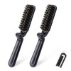 Pack of 2 Travel Hair Brush, Mini Foldable Hair Brush,