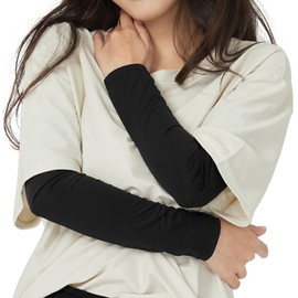 Acclis al24026 Women's Arm Cover, UV Protection, UV Protection, Sun Protection, Long without Finger Holes, No Finger Holes, Cooling Sensation, Quick Drying, Absorbent, Quick Drying, For Sports, Work,