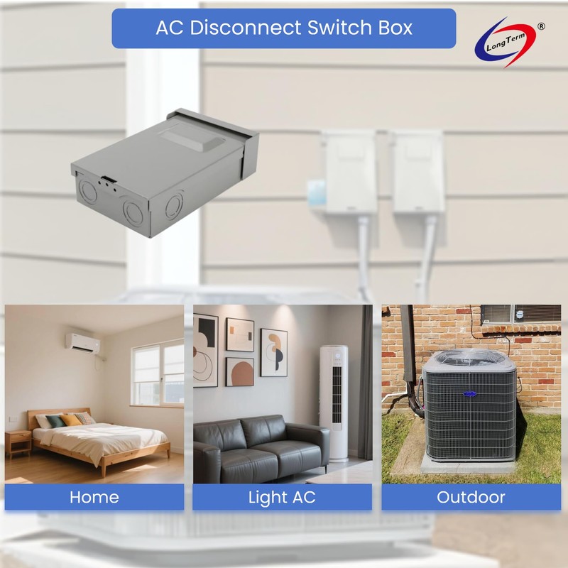 Long Term 240V 60A with-Fused A/C Disconnect Switch Professional Manufacture