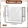 2Pcs Salon Chair Cover Protectors,Clear Hairdressing Chair Back Covers