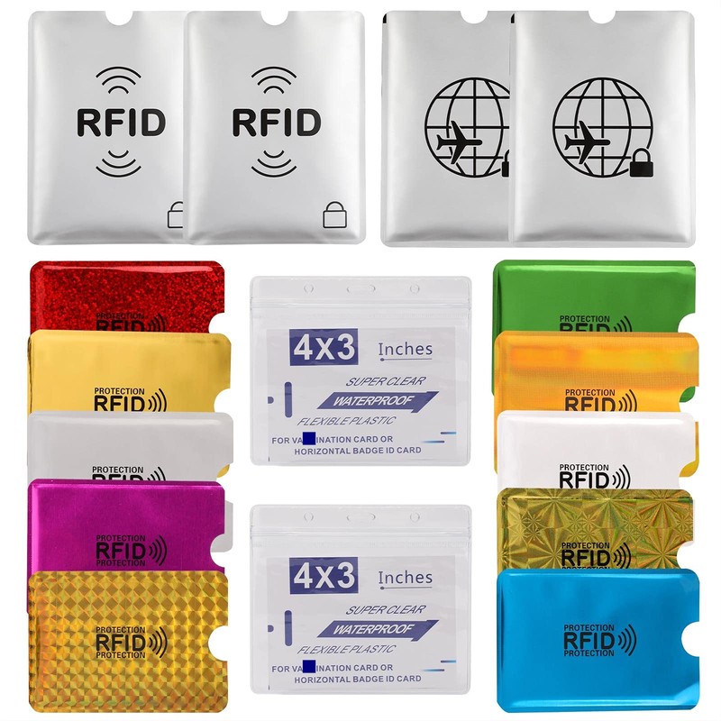 Luumxai 16 RFID Blocking Sleeves Set (10 Credit Card Holders