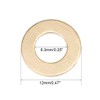sourcing map 20Pcs 6.3mm x 12mm x 1.5mm Copper Flat