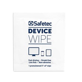 Safetec Device Wipes, 5" x 8", 100 ct. Box
