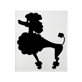 CafePress Retro Poodle Throw Blanket Super Soft Fleece Plush Throw Blanket, 60"x50"