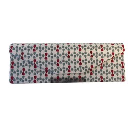 Lucie dancette GCFS Luke Schnauzer Folding Glasses Sunglasses Case Compact Glasses Case Slim Hard Stylish Women's Lightweight Thin Magnet Cute S Size, gray