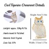 Ornalrist Crystal Gold Owl Collectible Figurines, Birthday Christmas Cute Owl