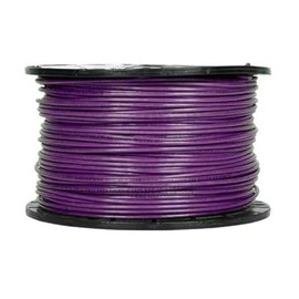 14 Gauge THHN Copper Stranded, 500 Foot Reel, Purple, 14 AWG, Up to 600 Volt Rated, UL Listed, Rated THHN and THWN, Thermoplastic Insulation/Nylon Sheath, Heat, Moisture, Gasoline and Oil Resistant II