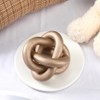 Pinafresa Coffee Table Decoration-Hand Carved 3 Link Wood Knot Decor,