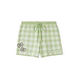 Snidel SHNP252089 Women's Knit Shorts, green (MNT), Free size